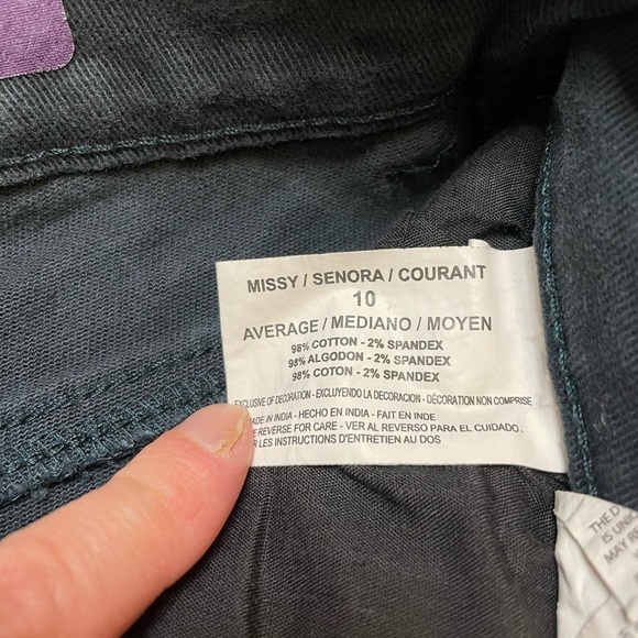 Gloria Vanderbilt size 10 black Amanda straight leg jeans - Picture 7 of 7